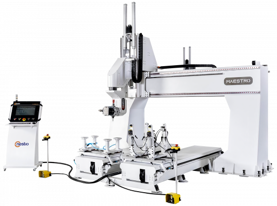 Пятиосевой обрабатывающий центр по дереву с ЧПУ NESTO Maestro 5 Axis CNC