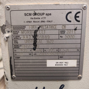 Обрабатывающий центр SCM Morbidelli UNIVERSAL NB 3622