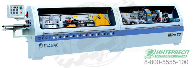 Автоматический кромкооблицовочный станок модель MIRA-7 U
