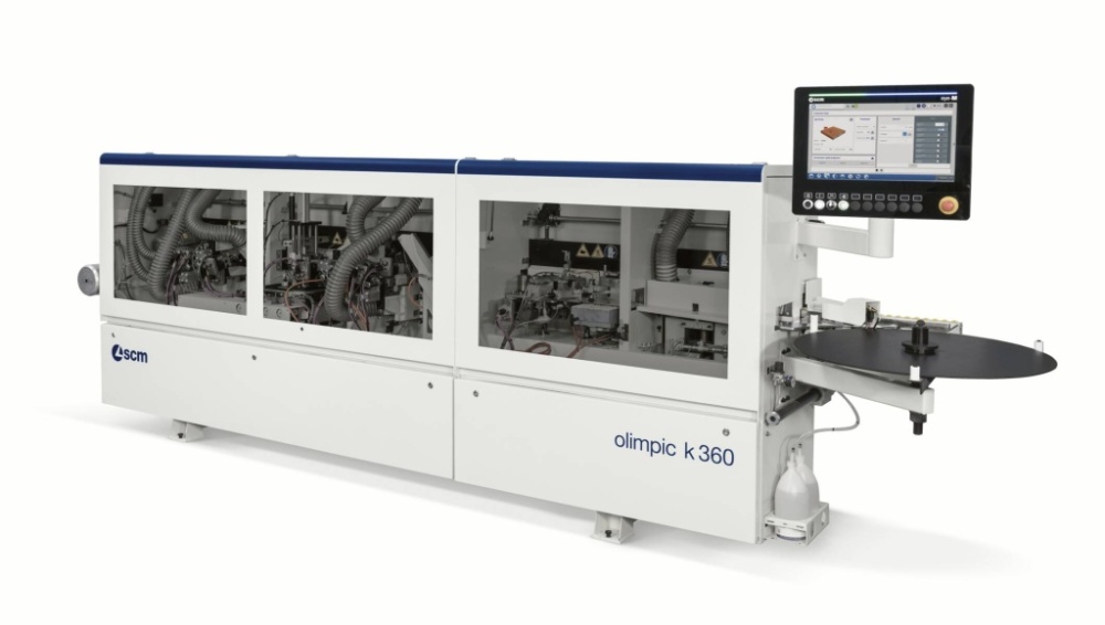 Автоматический односторонний кромкооблицовочный станок SCM OLIMPIC K 360