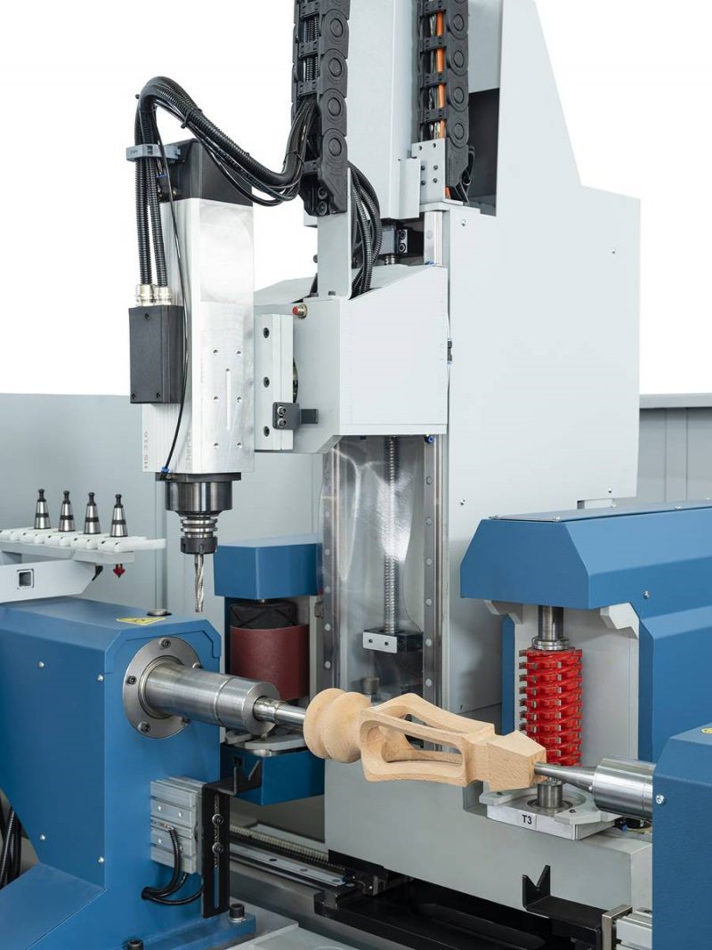 Пятиосевой токарный центр с ЧПУ NESTO 5 AXIS CNC WOOD LATHE MACHINE