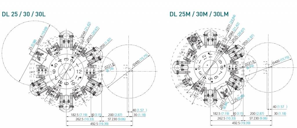 Токарные обрабатывающие центры с патроном 10 дюймов DMC DL25