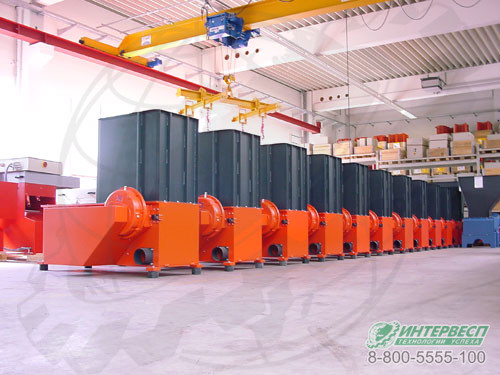 Шредер для измельчения отходов картона и древесины WL4S - 22 kW