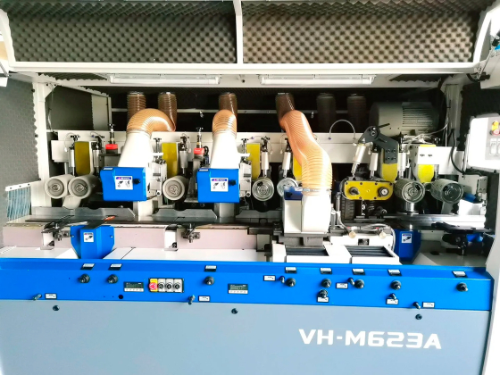 Четырехсторонний автоматический пятишпиндельный станок V-HOLD VH MB521 для обработки массива и погонажных изделий