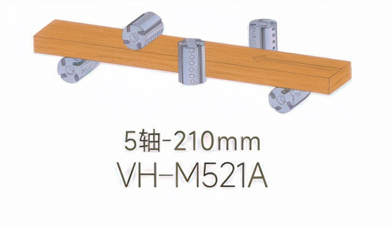 Четырехсторонний автоматический пятишпиндельный станок V-HOLD VH MB521 для обработки массива и погонажных изделий
