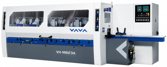 Четырехсторонний автоматический восьмишпиндельный станок V-HOLD VH MB826A для обработки массива и погонажных изделий