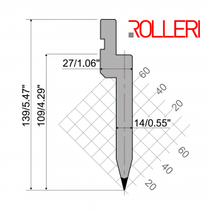 Пуансон для листогиба ROLLERI Classic PU.117.26.R3.835