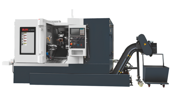 Двухшпиндельный токарный станок с ЧПУ BLIN MACHINERY BL-H50SY2 Syntec