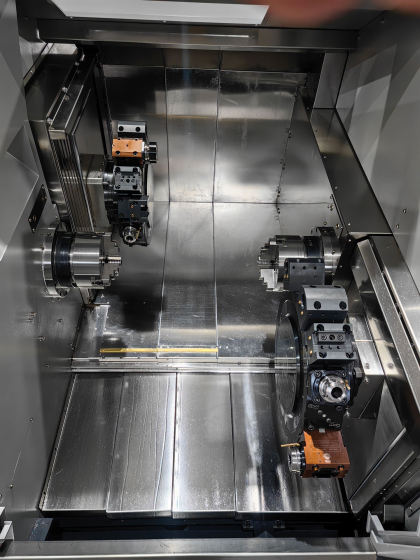 Двухшпиндельный токарный станок с ЧПУ BLIN MACHINERY BL-H60SY2 Syntec