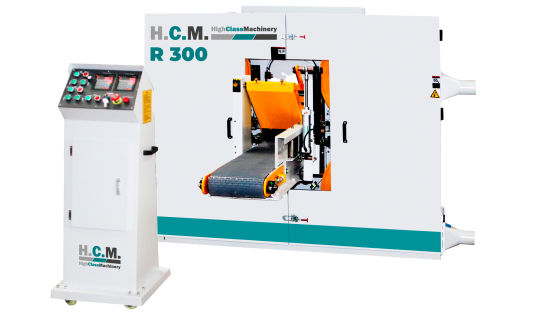 Горизонтальный ленточно-делительный двухпильный станок HCM R-300