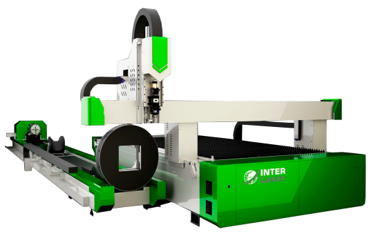Станок для лазерной резки металла и труб INTERLASER A3T6 1500W Raycus