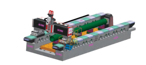 Высокоскоростной сверлильный станок с ЧПУ для труб коллекторов котлов BOSM-DP 10090