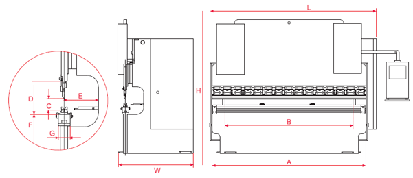 Гидравлический листогибочный пресс HPB 125/3200