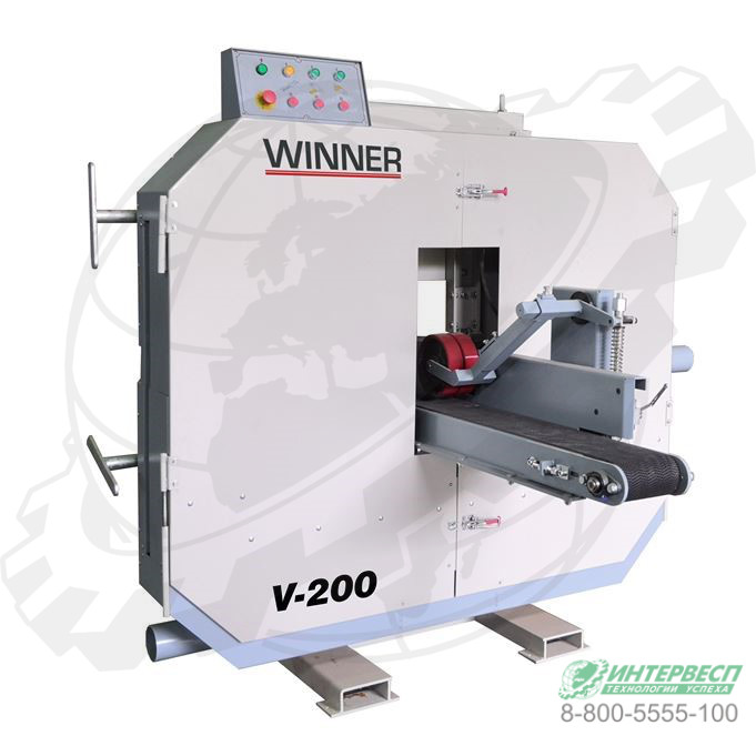 Горизонтальный ленточно-делительный 2-пильный станок WINNER V-200